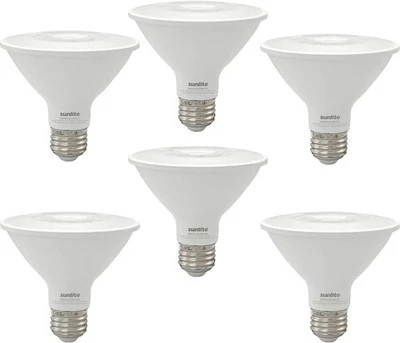 LED PAR30 Reflector Light Bulb 9W (75W=) Short Neck, E26 27K Warm White - 6 Pack - Image 1 of 2