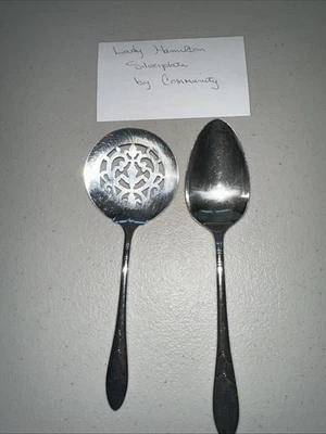 Piezas para servir Oneida Community Lady Hamilton Foto 1 de 4