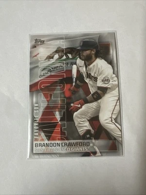 2023 Topps Series 2 Favorite Sons Brandon Crawford #FS-9  Giants AC1 - Image 1 of 2