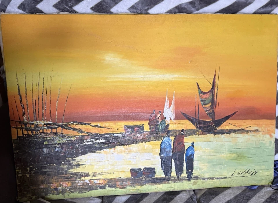 Signed Vintage Oil Painting - Image 1 of 1