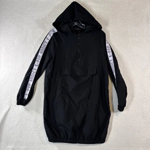 LC Waikiki Modest K-Pop Streetwear Hoodie Jacket – 1/4 Zip, Logo Sleeves - Picture 1 of 10