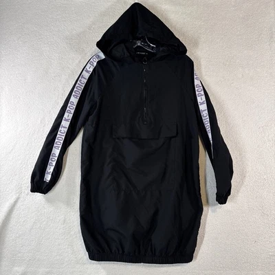 LC Waikiki Modest K-Pop Streetwear Hoodie Jacket – 1/4 Zip, Logo Sleeves - Image 1 of 4