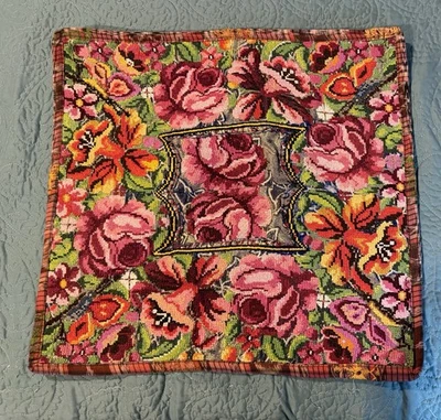 Funda de Almohada Guatemala Tribal Flores Lirio Retazos Nuevo Algodón Huipil Rosa #9 Foto 1 de 4