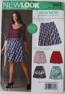 New Look 6004 Misses Learn The Basics Pull-On Skirts Sewing Pattern Sz 4-16 - Picture 1 of 1