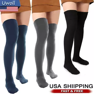 Girls Ladies Women Thigh High Over the Knee Socks Extra Long Cotton Stockings - Picture 1 of 25