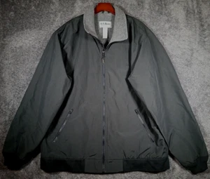 L.L. Chaqueta Bean Para Hombre M Alta Tres Temporadas Nylon Forrada de Vellón Cremallera Completa Negra - Imagen 1 de 16