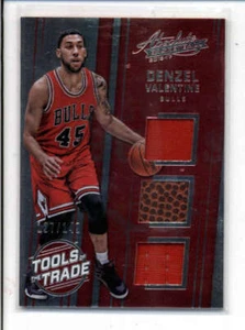 DENZEL VALENTINE 2016/17 ABSOLUTE TOTT TRIPLE JERSEY BALL COMBO #027/149 AH4765 - Picture 1 of 1