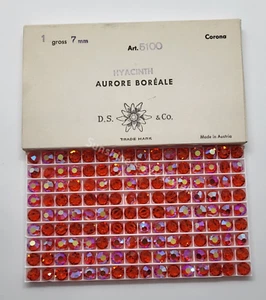 Factory Pack Swarovski Crystal Hyacinth AB 7mm Lentil 5100 Beads; 144pc; Vintage - Picture 1 of 2