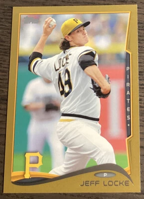2014 Topps Jeff Locke #608 Gold Parallel /2014 Pittsburgh Pirates! #3465 - Image 1 of 2