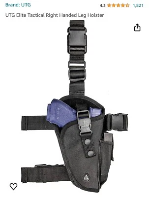 NUEVO UTC Elite Tactical UNIVERSAL Pierna caída Muslo Funda Plataforma con Bolsa Mag DERECHA Foto 1 de 4