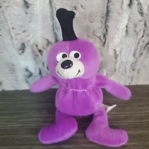 Peluche Imperial Toy Corporation púrpura insecto marciano 6" fondo lleno de frijoles - usado en excelente estado - Imagen 1 de 5
