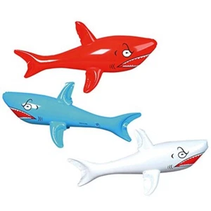 46" Inflatable Shark Inflate Blow Air Decor Balloon Gift Decoration Inflates - Picture 1 of 1