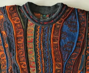 Original Coogi 3D Wolle Strick Kunst, Sweater Made in Australia, Pullover Gr.XL - Bild 1 von 11