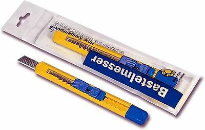 OFFICE POINT Bastelmesser 9 mm Cutter Cuttermesser Präzisionsmesser Schaber Paketmesser Neu
