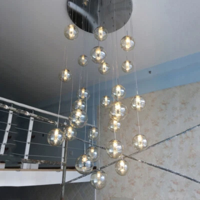 Hotel Lamp Stair Pendant Light Shop Chandelier Lighting Bar Glass Ceiling Lights - Image 1 of 4