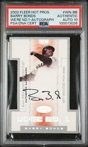2002 Fleer Barry Bonds /85 PSA 10 Auto - Picture 1 of 8
