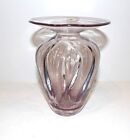 STUNNING BLENKO #9543 GLASS ORCHID 6" VASE WITH LABEL