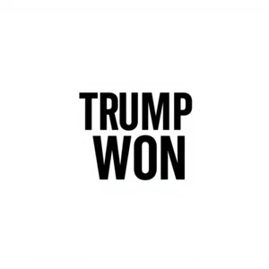 TRUMP WON Vinyl Decal MAGA Sticker Pro Trump Political Bumper Window Car USA - Picture 1 of 1