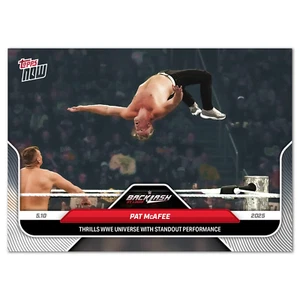 Carta Pat McAfee Backlash 2025 WWE Topps NOW #51 - QUANTITÀ - Foto 1 di 2