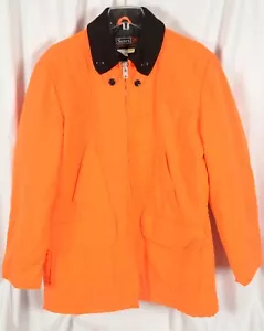 Vintage Sears Sports Center Hunting Jacket Coat Safety Orange Size 42 1970s - Picture 1 of 4