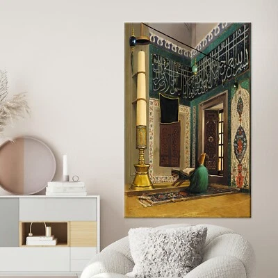 Osman Hamdi Bey, The Man Reading Quran on Akit Mosque, Wall Decor, Home Decor, - Image 1 of 4