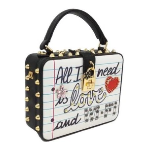 All I Need Is Love and Wi-Fi Faux Crocodile Skin Handbag Kawaii Cute Pearl Studs - Picture 1 of 21