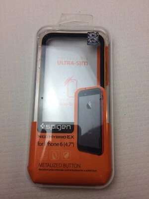 Чехол для i Phone 6 Spigen Neo гибридный EX металлизированная кнопка защита от царапин кайма желтый - Изображение 1 из 4