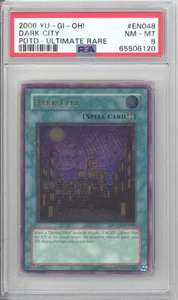 PSA 8 - Tarjeta Yu-Gi-Oh - POTD-EN048 - DARK CITY (ULTIMATE raro holo) casi nuevo-como nuevo - Imagen 1 de 2