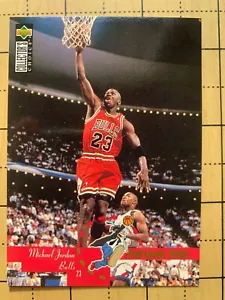 1995-96 cubierta superior elección de coleccionista Michael Jordan Prof. Dunk #195 - Imagen 1 de 2