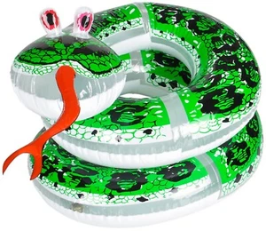 Bobina de lengua silbante ojo de beady de 60"" serpiente inflable juguete decoración de fiesta - Imagen 1 de 3