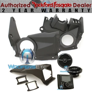 ROCKFORD FOSGATE X3-STAGE2 STEREO SPEAKER AUDIO KIT FOR CAN-AM MAVERICK X3 MODEL - Picture 1 of 12