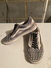 Vans Trainers Old Skool Gingham Black White Plaid Checkered Canvas Shoes Men’s 8