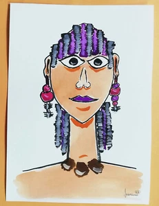 09522 Acquerello - Atmosfere del Corno d'Africa - Donna - Picture 1 of 3