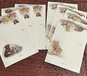 Vintage Fold And Send Note Cards Cats Kittens Dog Puppies Lot Of 7 Postalettes - Picture 1 of 5