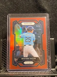 Brayden Taylor 2024 Prizm Red Prizm #139/299 - Rays - Picture 1 of 2