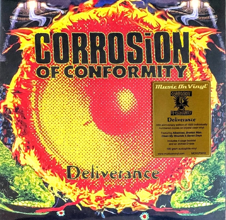 CORROSION OF CONFORMITY - DELIVERANCE- 180-GRAM CLEAR VINYL 2-LP SET " NEW" - Image 1 of 2