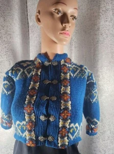 Kids Nordstrikk Norwegian Cardigan Sweater Virgin Wool - Picture 1 of 10