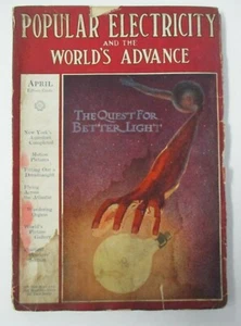 April 1914 POPULAR ELECTRICITY & And The World's Advance, Illustrated - Picture 1 of 12