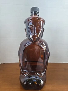 Vintage KAHLUA Tiki Glass Bottle Heritage Edition- Empty Hawaii Polynesian Aztec - Picture 1 of 7