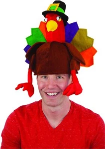 Pilgrim Turkey Hat Thanksgiving Fancy Dress Up Halloween Adult Costume Accessory - Picture 1 of 1