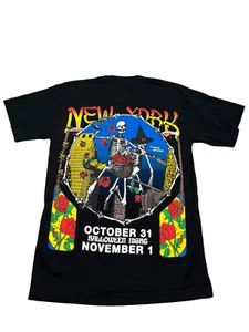 Online Ceramics Shirt Mens S Black Grateful Dead New York Skull Roses The Garden - Picture 1 of 14