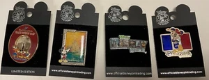 Vintage Konvolut 4 Disney Pin Trading Around The World Pins, 2003+, China - Bild 1 von 6