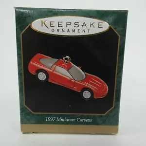 Rote Corvette 1997 Miniatur - fünfte Generation, Punze Weihnachtsschmuck WEEJ9 - Bild 1 von 3