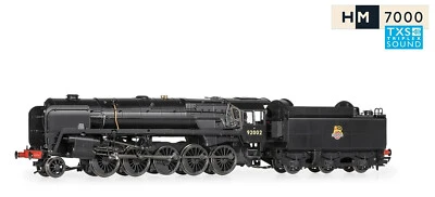 Hornby R30132TXS BR Class 9F 2-10-0 Steam Locomotive 92002 Digital Sound OO - Image 1 of 4
