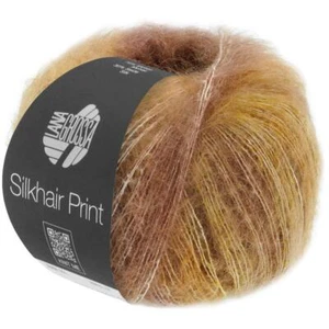 Wolle Kreativ! Lana Grossa - Silkhair Print 25g 407 beige hellgelb camel nougat - Bild 1 von 1