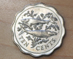 1980 Bahamas 10 Cents Bonefish - Picture 1 of 2