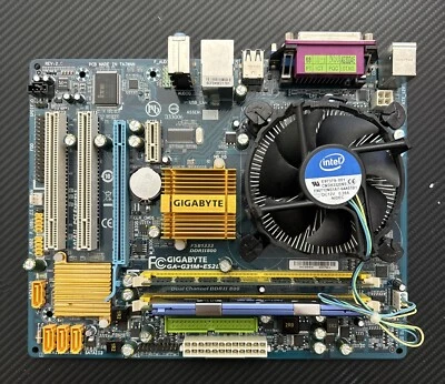 ✅ Gigabyte GA-G41M-ES2L - Intel 2,60 GHZ- 3GB DDR2 RAM + I/O-Shield 100% OK! - Imagen 1 de 2
