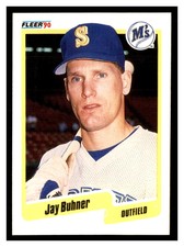 1990 Fleer #508 JAY BUHNER Seattle Mariners ~D7B