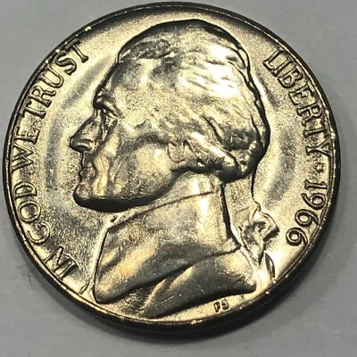 1966 Jefferson 5 cent - Uncirculated - Image 1 of 2