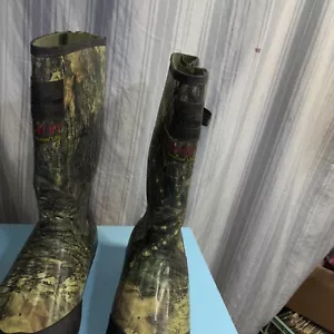 Cabela's Scent Free Insulated Rubber Boots Men's 10 TrueTimber Camo - Picture 1 of 4